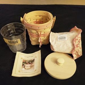 Longaberger 2002 Horizon of Hope Basket Set w/Lid